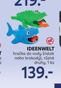 IDEENWELT hračka do vody žralok nebo krokodýl, různé druhy, 1 ks