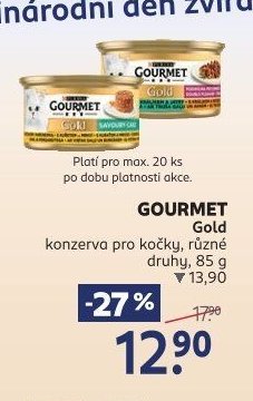 GOURMET Gold konzerva pro kočky, různé druhy, 85 g