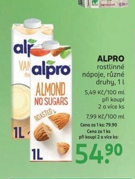 ALPRO rostlinné nápoje