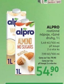 ALPRO rostlinné nápoje