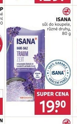 ISANA sůl do koupele