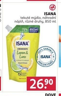 ISANA tekuté mýdlo, náhradní náplň