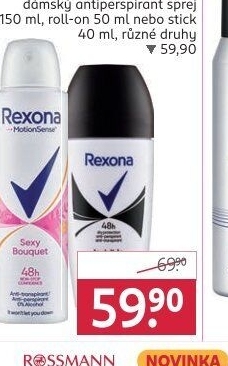 Deodorant sprej Rexona - ROSSMANN drogerie akcniletaky.com