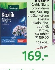 Doplněk stravy Kozlík na spaní Kneipp