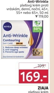 Krém pleťový proti vráskám Anti - Wrinkle + Contouring Nivea