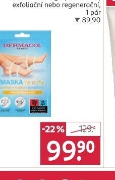 Maska na nohy v ponožkách Dermacol