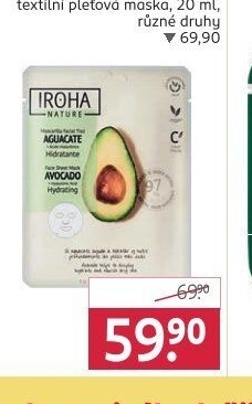 Maska pleťová textilní Iroha
