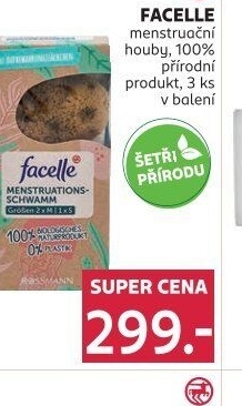 Menstruační houby Facelle