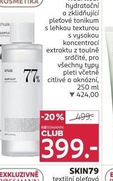 Pleťové tonikum Heartleaf Anua