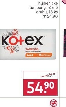 Tampony Kotex
