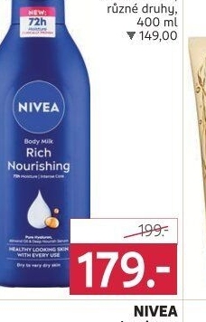Tělová mléka Nivea