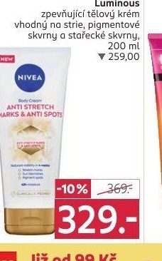 Tělový krém Luminous630 Nivea