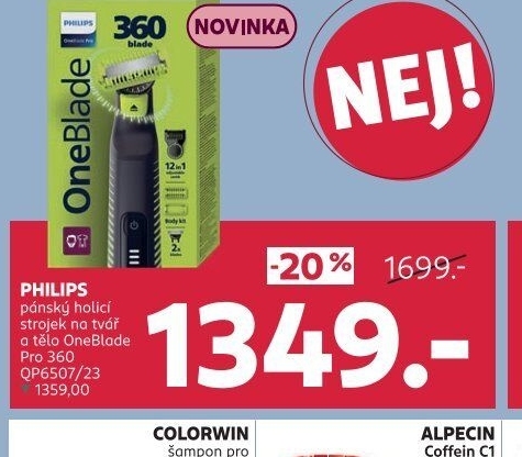 Zastřihovač vousů Philips OneBlade Pro 360 QP6507/23