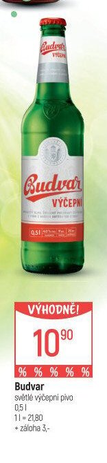 Budvar výčepní pivo