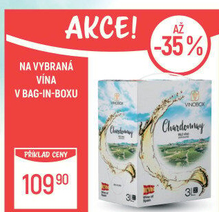 Víno Chardonnay Vinobox - bag in box