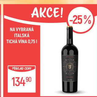 Víno Primitivo Puglio Piccini