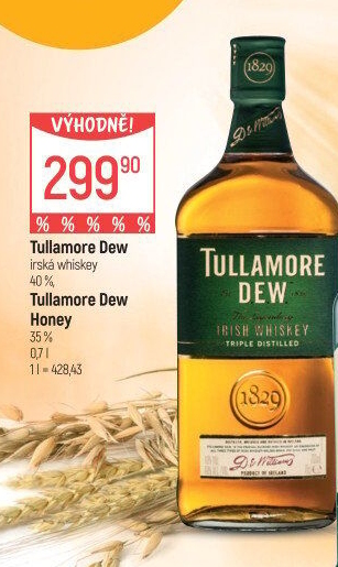 Whiskey irská Tullamore Dew