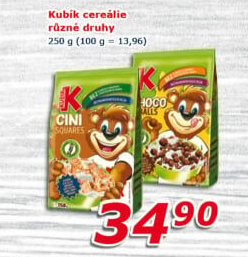 Cereálie Kubík