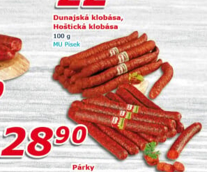 Dunajská klobása Maso uzeniny Písek
