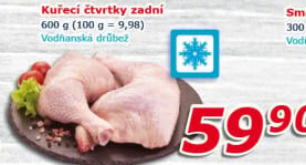 Kuřecí čtvrtky mražené Vodňanské kuře