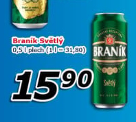Pivo světlé výčepní 10° Braník