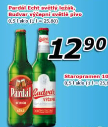 Pivo světlý ležák 11° Echt Pardál