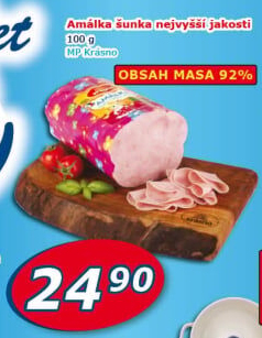 Šunka Amálka nejvyšší jakosti Krásno