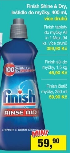 Tablety do myčky All in 1 Max Finish