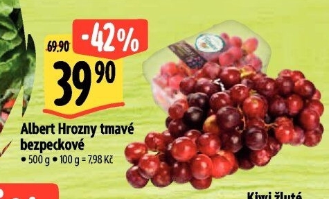 Hrozny tmavé bezsemenné Albert