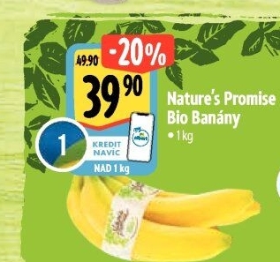 Banány bio Nature'