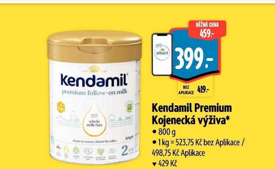 Kojenecká výživa Premium HMO+ Kendamil