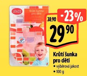 Šunka krůtí dětská výběrová LE&amp