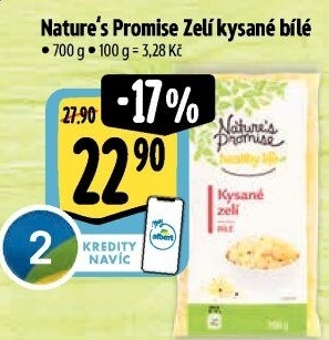 Zelí bílé kysané Nature'