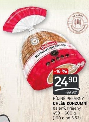Chléb konzumní Penam