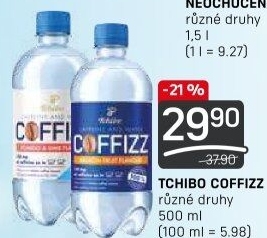 Ochucená voda kofeinová Coffizz Tchibo