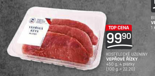 Řízky vepřové Kostelecké uzeniny