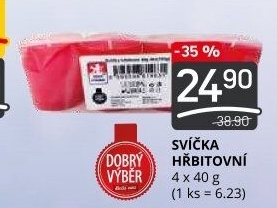 Svíčky hřbitovní - náplň Dobrý Výběr