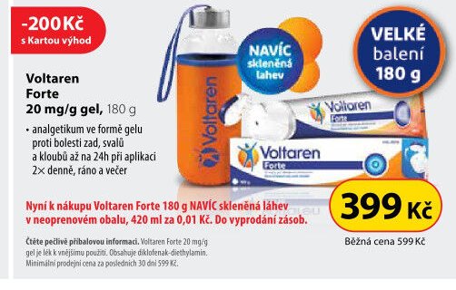 Voltaren Forte 20 mg/g gel 180g