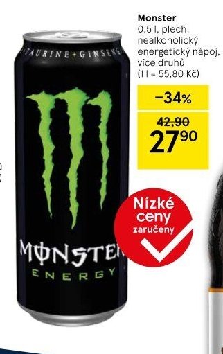 Monster nealkoholický energetický nápoj