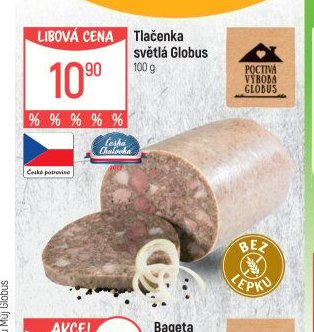 Tlačenka světlá Globus 100 g