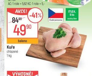 Kuře chlazené 1 kg