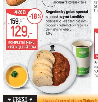 Segedínský guláš speciál s houskovými knedlíky 150 g