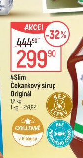 4Slim Čekankový sirup Originál