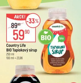 Country Life BIO Tapiokový sirup