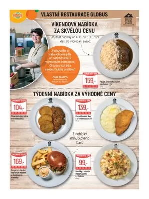 akční leták Globus 2.10.2024-8.10.2024