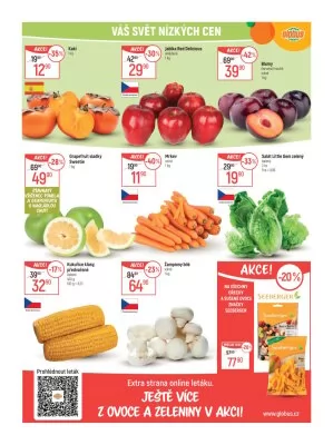 akční leták Globus 2.10.2024-8.10.2024