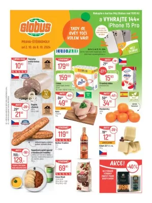 akční leták Globus 2.10.2024-8.10.2024