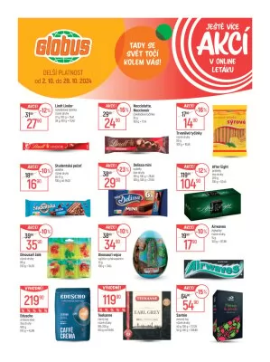 akční leták Globus 2.10.2024-8.10.2024