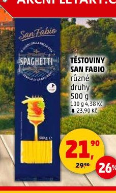 TĚSTOVINY SAN FABIO