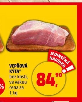 VEPŘOVÁ KÝTA bez kosti, ve vakuu